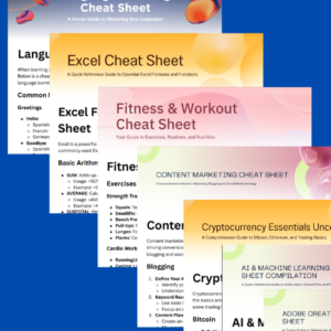 Mega Cheat Sheet Bundle