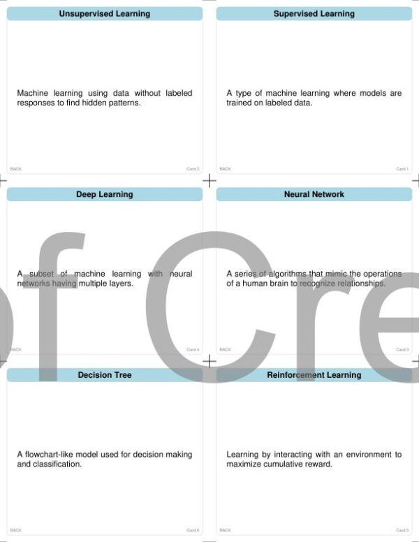 AI & Machine Learning Flash Cards