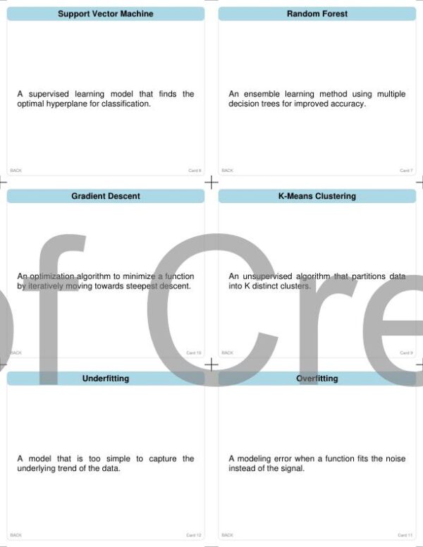 AI & Machine Learning Flash Cards