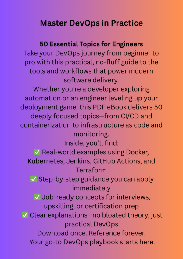 Master DevOps in Practice
