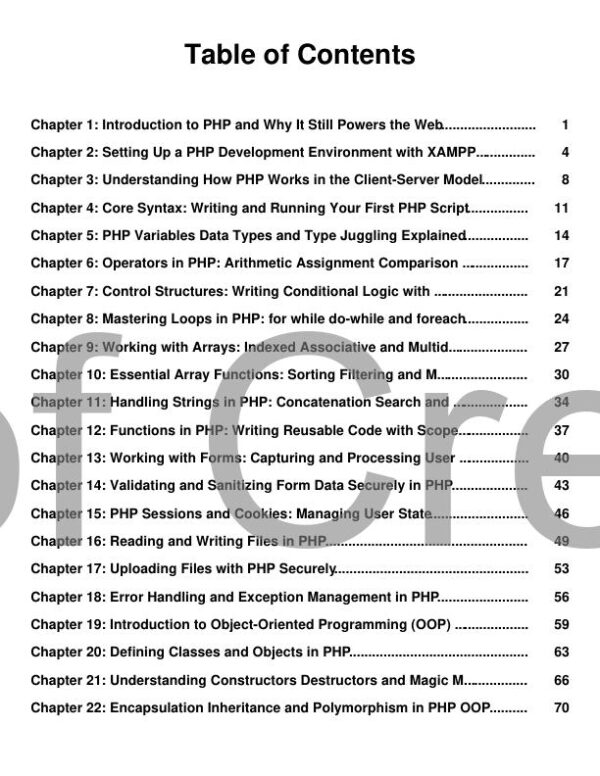 PHP Unlocked: 100 Lessons for Building Real-World Web Applications