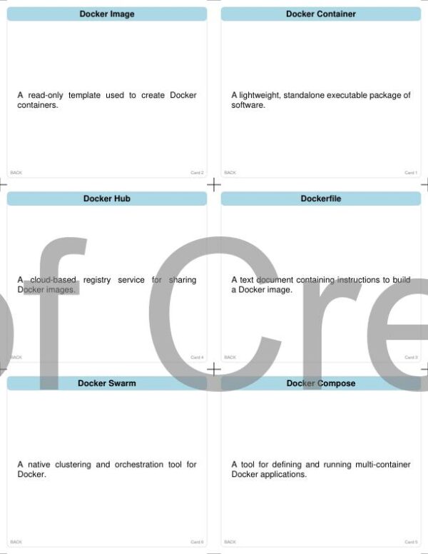 Docker Flash Cards