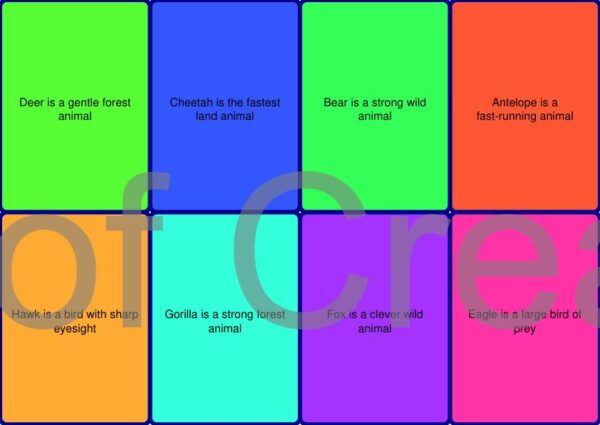 A to Z Animal Alphabet Flashcards
