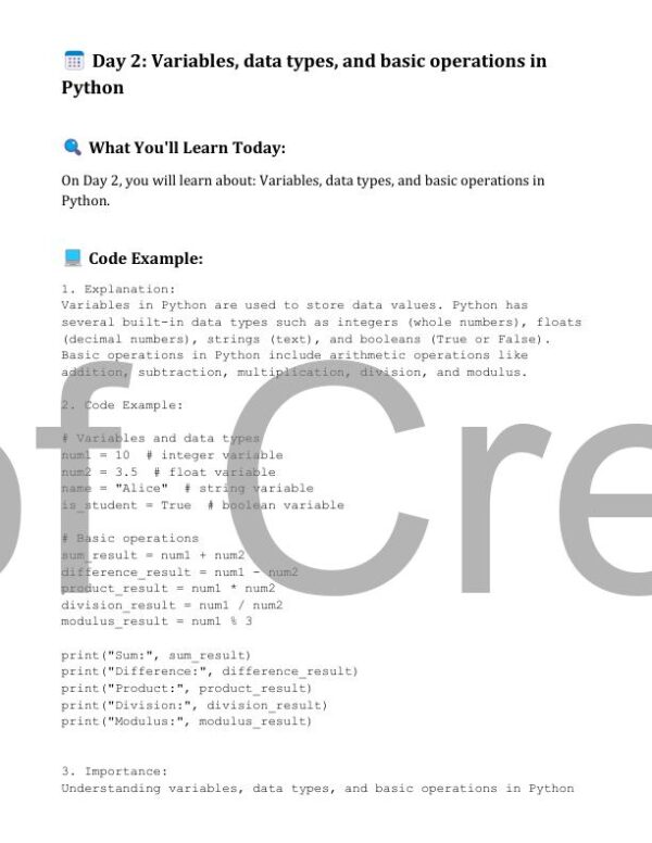 Learn Python in 30 Days