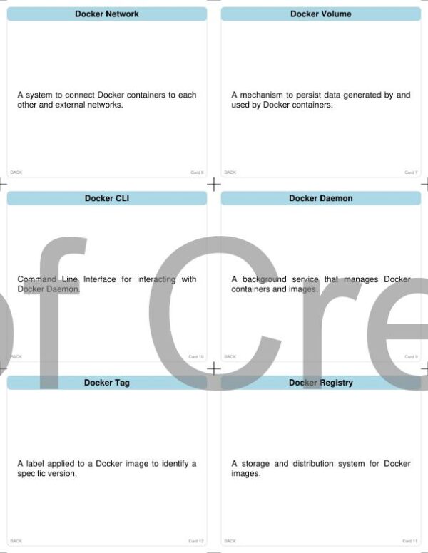 Docker Flash Cards