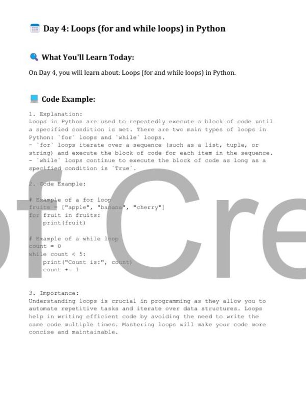 Learn Python in 30 Days