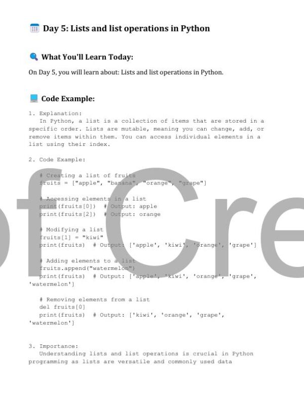Learn Python in 30 Days