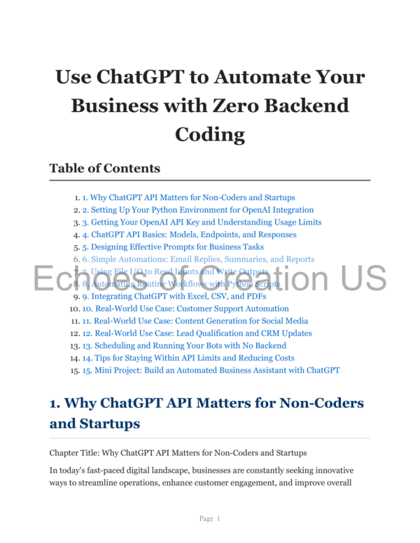 Use ChatGPT to Automate Your Business with Zero Backend Coding