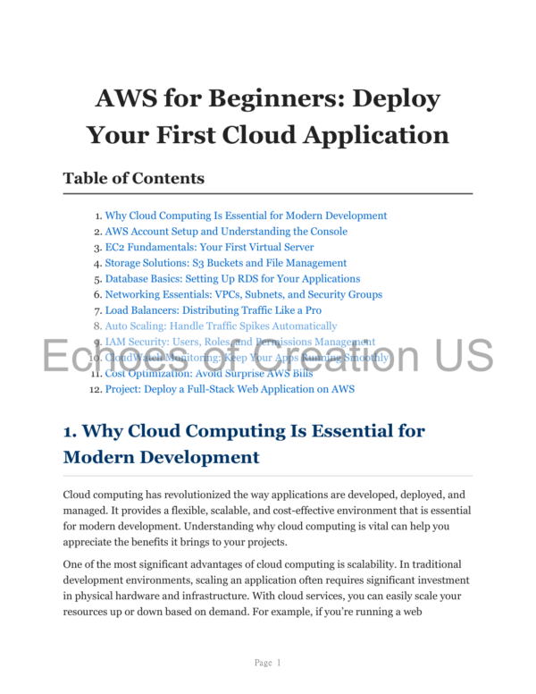 Learn AWS: Your First Cloud Application