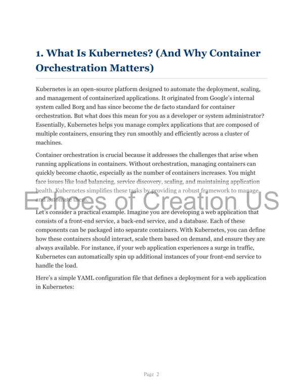 Kubernetes Essentials PDF Guide
