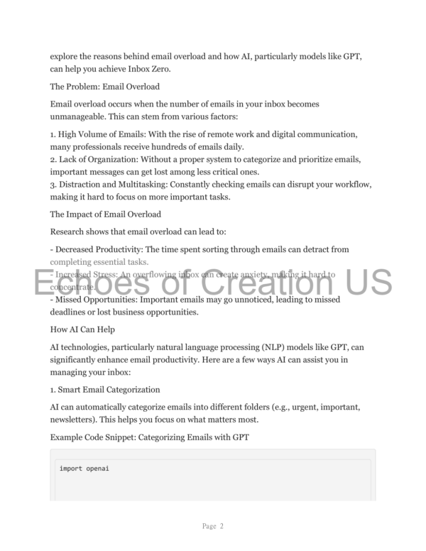 AI Email Productivity eBook