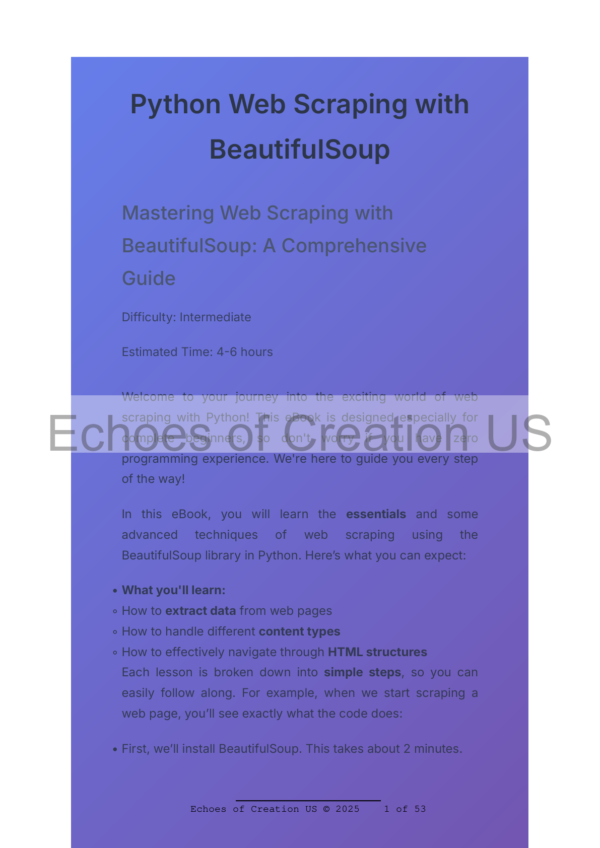 Python - Web Scraping with BeautifulSoup