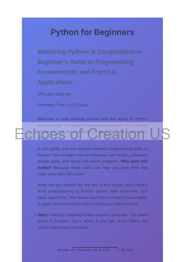 Python for Beginners