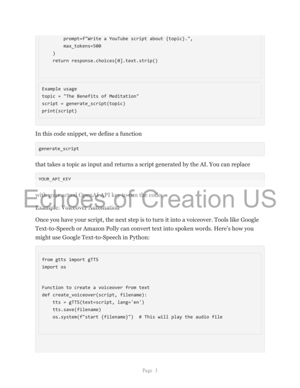 YouTube Automation Using AI