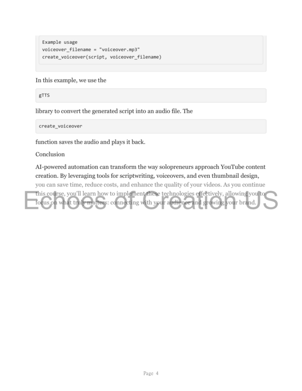 YouTube Automation Using AI