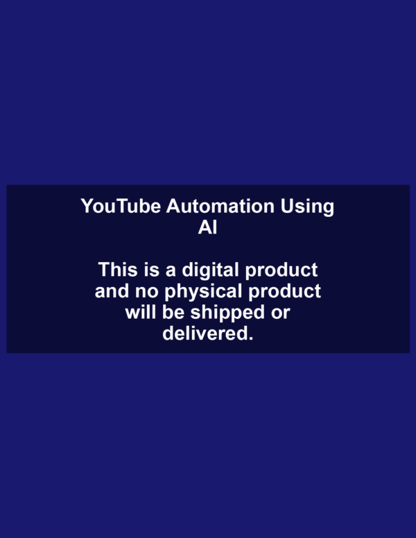YouTube Automation Using AI