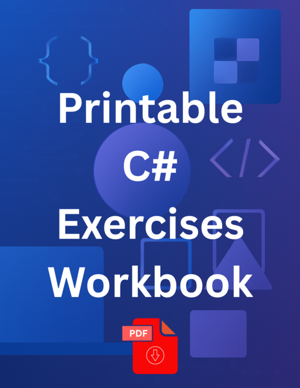 Printable C# Exercises Workbook and Study Guide