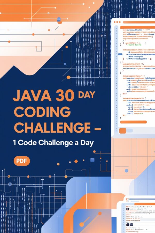 Java 30 Day Coding Challenge | Improve Skills Daily | PDF + HTML Download