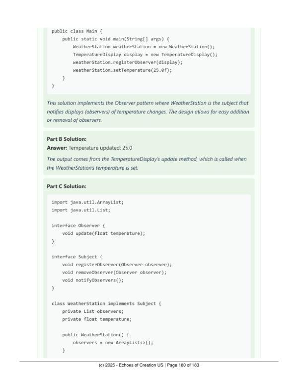 Printable Java Exercises Workbook
