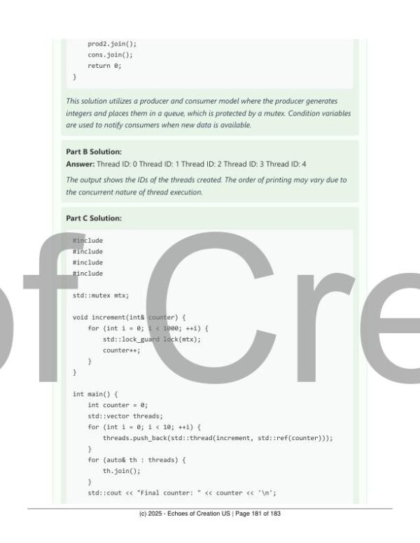 C++ Printable Exercises Workbook