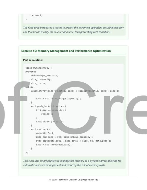 C++ Printable Exercises Workbook