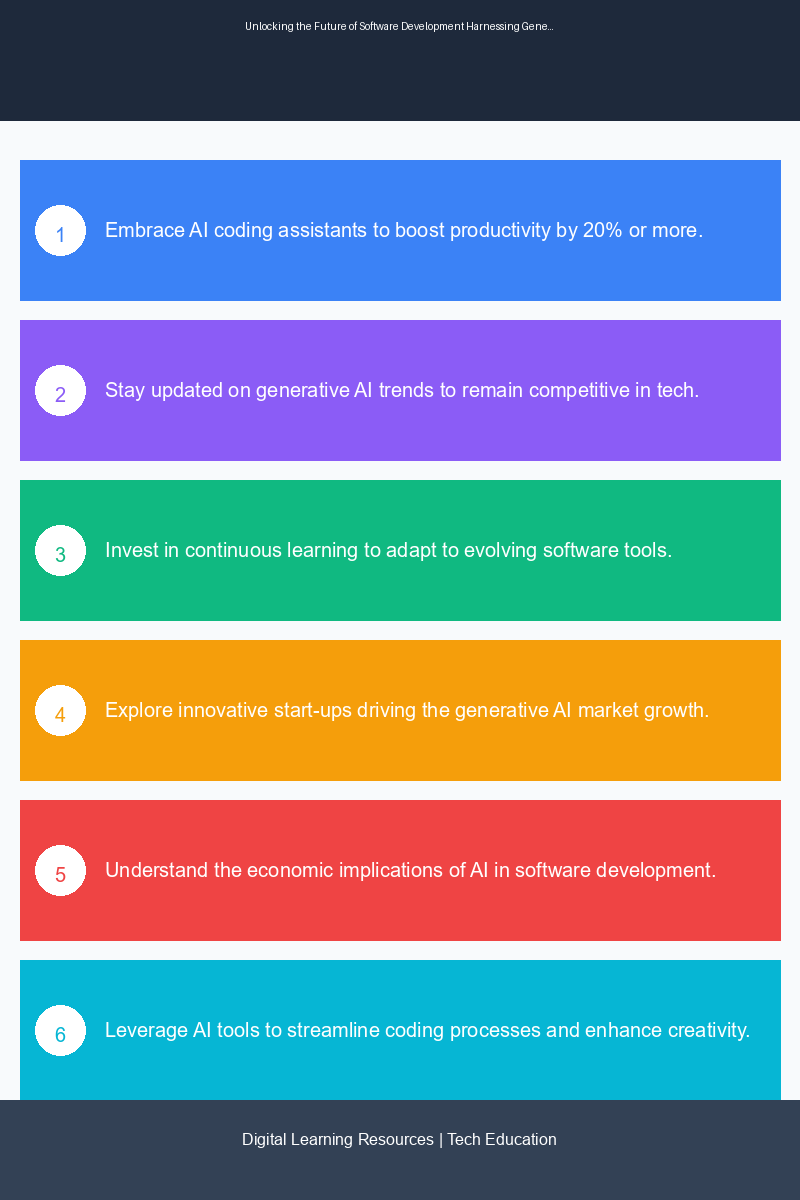 Educational infographic illustrating the impact of generative AI on software development and productivity gains